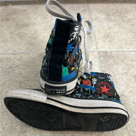 CONVERSE All-Star Kids  ‘Ready Player One’ Hi-Top Sneakers—Size 12 - Picture 4 of 4